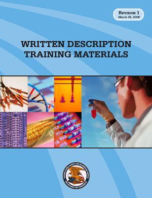 Written Description Training Materials Written Description Training Materials