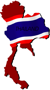 Thailand Flag Map